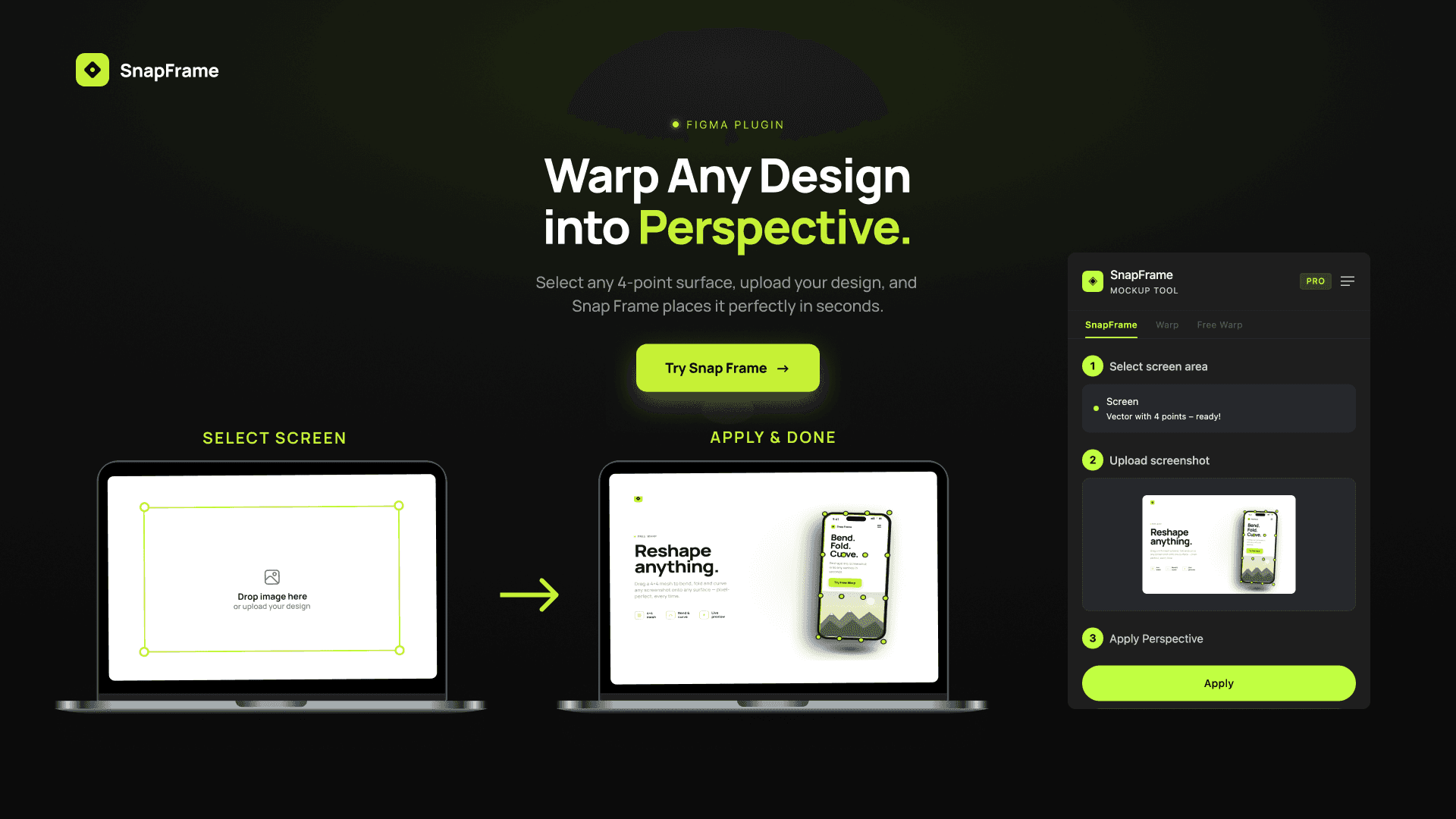 Snap Frame – Perspective Tool