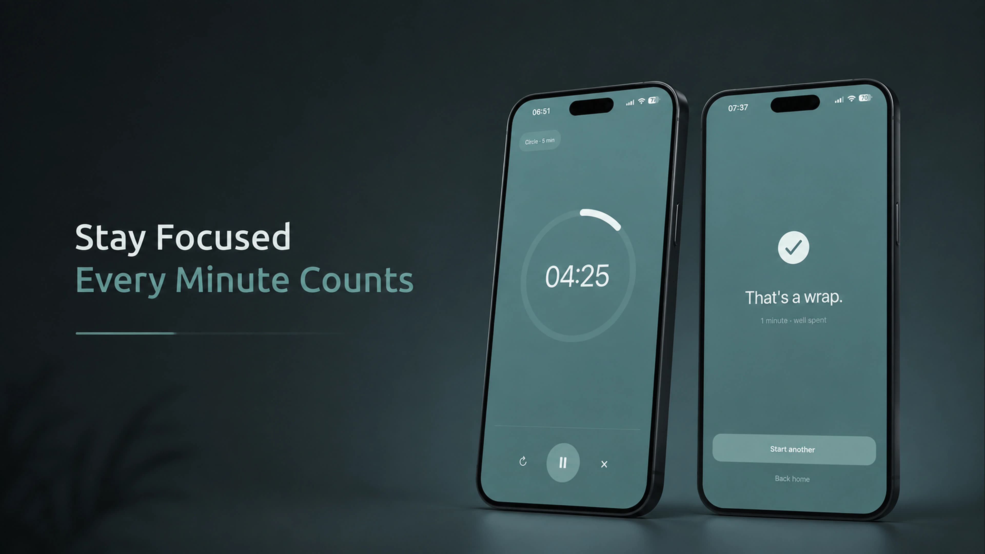 Klara visual countdown timer app for iPhone